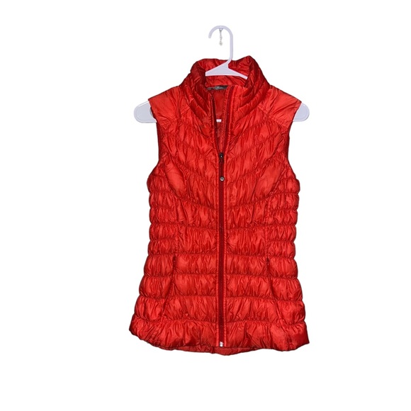 Athleta Jackets & Blazers - Athleta Red/Orange Puffer Vest Size Small